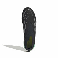 adidas Predator League Veterloze Gras Voetbalschoenen (FG) Zwart Zilver Mintgroen