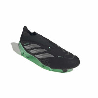 adidas Predator League Veterloze Gras Voetbalschoenen (FG) Zwart Zilver Mintgroen