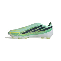 adidas F50 Hyperfast Pro Veterloze Gras Voetbalschoenen (FG) Mintgroen Zwart Wit