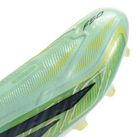 adidas F50 Hyperfast Pro Veterloze Gras Voetbalschoenen (FG) Mintgroen Zwart Wit