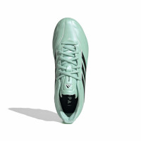 adidas Copa Pure IV Elite Gras Voetbalschoenen (FG) Kids Mintgroen Zwart Wit