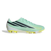 adidas F50 Club Gazon Naturel Gazon Artificiel Chaussures de Foot (MG) Vert Menthe Noir Blanc
