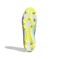 adidas F50 Club Gazon Naturel Gazon Artificiel Chaussures de Foot (MG) Vert Menthe Noir Blanc
