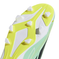 adidas F50 Club Gazon Naturel Gazon Artificiel Chaussures de Foot (MG) Vert Menthe Noir Blanc