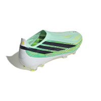 adidas F50 Hyperfast Elite Veterloze Gras Voetbalschoenen (FG) Mintgroen Zwart Wit