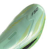 adidas F50 Hyperfast Elite Veterloze Gras Voetbalschoenen (FG) Mintgroen Zwart Wit