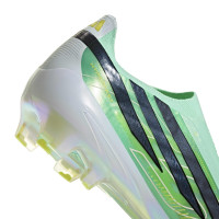 adidas F50 Hyperfast Elite Veterloze Gras Voetbalschoenen (FG) Mintgroen Zwart Wit