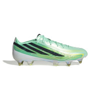 adidas F50 Hyperfast Elite Crampons Vissés Chaussures de Foot (SG) Vert Menthe Noir Blanc