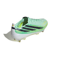 adidas F50 Hyperfast Elite Crampons Vissés Chaussures de Foot (SG) Vert Menthe Noir Blanc
