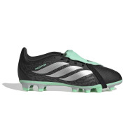 adidas Predator Club FT Gras / Kunstgras Voetbalschoenen (MG) Kids Zwart Zilver Mintgroen