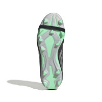 adidas Predator Club FT Gras / Kunstgras Voetbalschoenen (MG) Kids Zwart Zilver Mintgroen