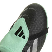 adidas Predator Club FT Gras / Kunstgras Voetbalschoenen (MG) Kids Zwart Zilver Mintgroen