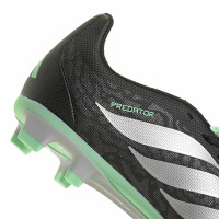 adidas Predator Club FT Gras / Kunstgras Voetbalschoenen (MG) Kids Zwart Zilver Mintgroen