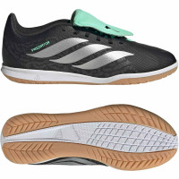 adidas Predator Club FT Zaalvoetbalschoenen (IN) Kids Zwart Zilver Mintgroen