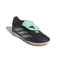 adidas Predator Club FT Zaalvoetbalschoenen (IN) Kids Zwart Zilver Mintgroen