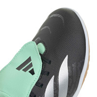 adidas Predator Club FT Zaalvoetbalschoenen (IN) Kids Zwart Zilver Mintgroen
