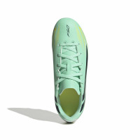 adidas F50 Hyperfast Club Gras / Kunstgras Voetbalschoenen (MG) Kids Mintgroen Zwart Wit
