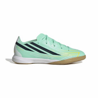 adidas F50 Hyperfast League Zaalvoetbalschoenen (IN) Kids Mintgroen Zwart Wit
