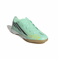 adidas F50 Hyperfast League Zaalvoetbalschoenen (IN) Kids Mintgroen Zwart Wit
