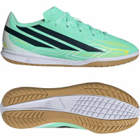 adidas F50 Hyperfast Club Chaussures de Foot en Salle (IN) Vert Menthe Noir Blanc