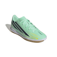 adidas F50 Hyperfast Club Chaussures de Foot en Salle (IN) Vert Menthe Noir Blanc