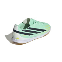 adidas F50 Hyperfast Club Chaussures de Foot en Salle (IN) Vert Menthe Noir Blanc