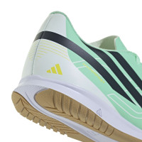 adidas F50 Hyperfast Club Chaussures de Foot en Salle (IN) Vert Menthe Noir Blanc
