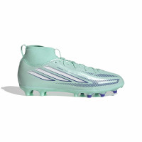 adidas F50 Sparkfusion League Mid Gras / Kunstgras Voetbalschoenen (MG) Kids Mintgroen Wit Blauw