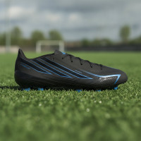 adidas F50 Hyperfast League Gras Voetbalschoenen (FG) Zwart Zwart Blauw