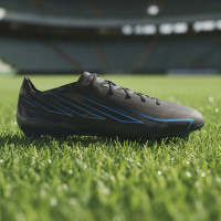 adidas F50 Hyperfast Elite Gras Voetbalschoenen (FG) Zwart Zwart Blauw