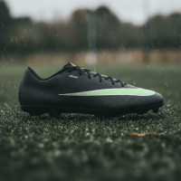 Nike Mercurial Vapor 17 Academy IJzeren-Nop Voetbalschoenen (SG) Anti-Clog Zwart Felgroen Zilvergrijs