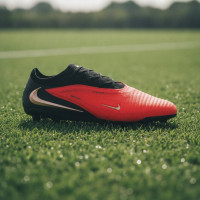 Nike Phantom 6 Low Elite Kunstgras Voetbalschoenen (AG) Zwart Felrood Goud