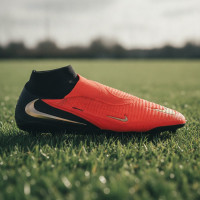 Nike Phantom 6 High Elite Kunstgras Voetbalschoenen (AG) Zwart Felrood Goud