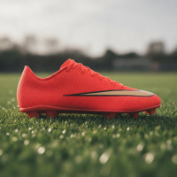 Nike Mercurial Vapor 17 Club Gras / Kunstgras Voetbalschoenen (MG) Felrood Zwart Goud