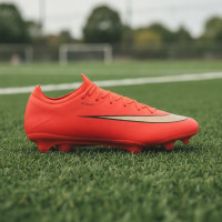 Nike Mercurial Vapor 17 Pro Gras Voetbalschoenen (FG) Felrood Zwart Goud