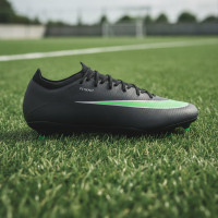 Nike Mercurial Vapor 17 Pro Gras Voetbalschoenen (FG) Zwart Felgroen Zilvergrijs