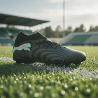 PUMA Future 9 Pro Gazon Naturel Artificiel Chaussures de Foot (MG) Noir Intense Mint Blanc