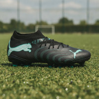 PUMA Future 9 Match Gras / Kunstgras Voetbalschoenen (MG) Zwart Intense Mint Wit