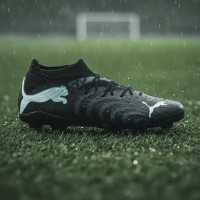 PUMA Future 9 Match IJzeren-Nop Voetbalschoenen (SG) Zwart Intense Mint Wit