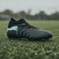 PUMA Future 9 Ultimate IJzeren-Nop Voetbalschoenen (SG) Zwart Intense Mint Wit