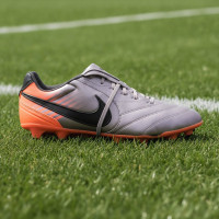 Nike Tiempo Ligera Pro Gazon Naturel Chaussures de Foot (FG) Lilac Orange Noir