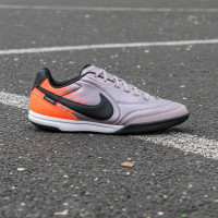 Nike Tiempo Streetgato Premium Chaussures de Foot Street Mauve Clair Noir Orange