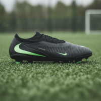 Nike Phantom 6 Low Pro Gras Voetbalschoenen (FG) Zwart Felgroen