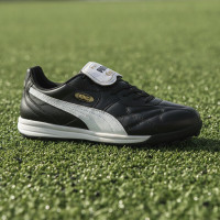 PUMA King Top TT Turf Voetbalschoenen (TF) Zwart Wit