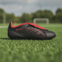 adidas Predator Elite FT L-Tech Gras Voetbalschoenen (FG) Kids Zwart Zwart Rood