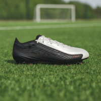 adidas F50 Hyperfast Elite L-Tech Gazon Naturel Chaussures de Foot (FG) Noir Blanc Orange