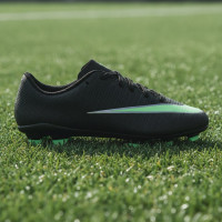 Nike Mercurial Vapor 17 Club Gras / Kunstgras Voetbalschoenen (MG) Peuters/Kleuters Zwart Felgroen Zilvergrijs