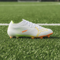 PUMA Ultra Nitro 7 Ultimate Gras Voetbalschoenen (FG) Wit Geel Oranje