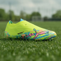 PUMA Ultra Nitro 7 Ultimate ADV Veterloze Gras Voetbalschoenen (FG) Neongroen Felblauw Felroze