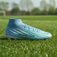 adidas F50 Sparkfusion Trinity Pro Gazon Naturel Artificiel Chaussures de Foot (MG) Femmes Bleu Bleu Vif Rose Vif
